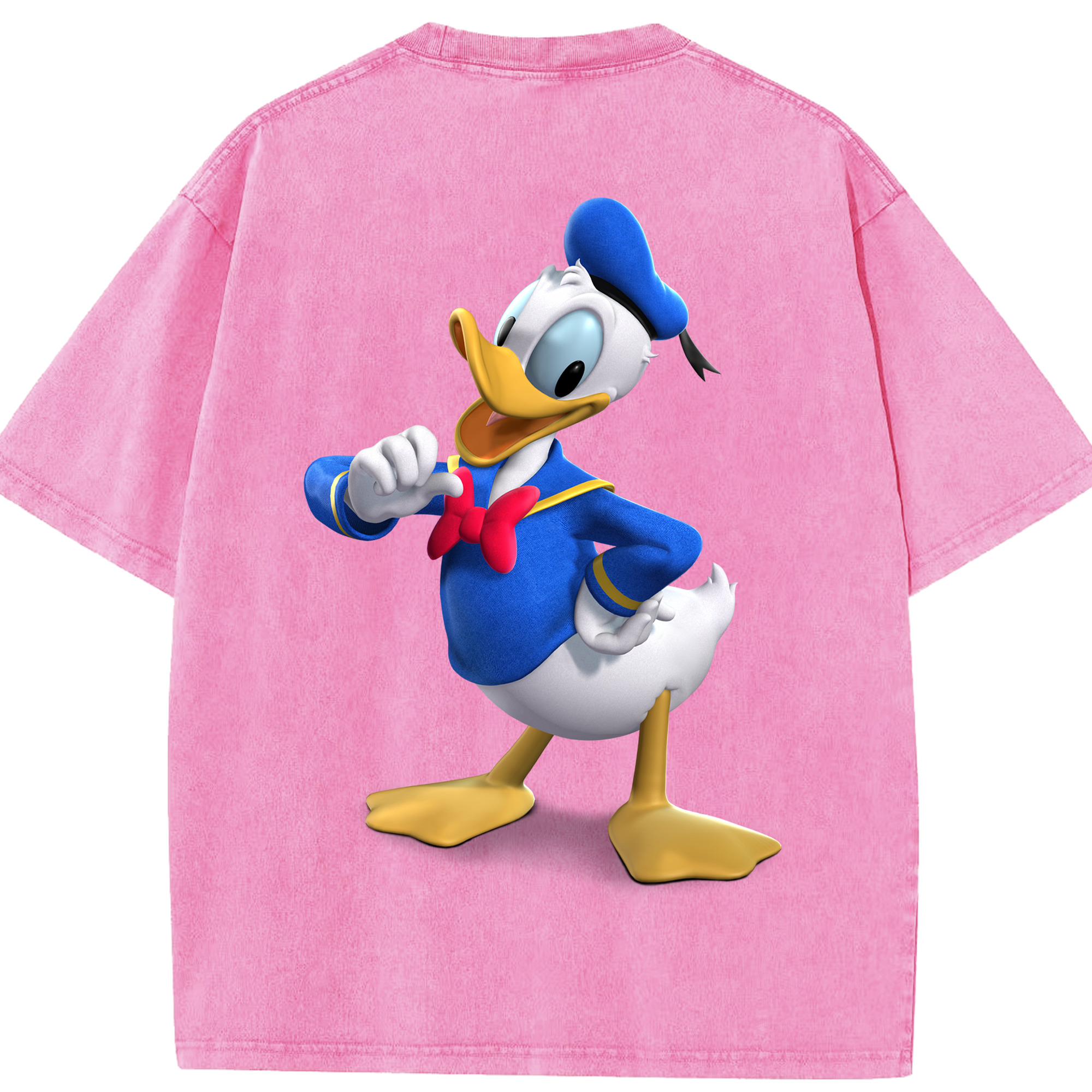 （画像用） ミッキーマウス Mickey Mouse 綿100% ヴィンテージ風 半袖Tシャツ（背面プリント）